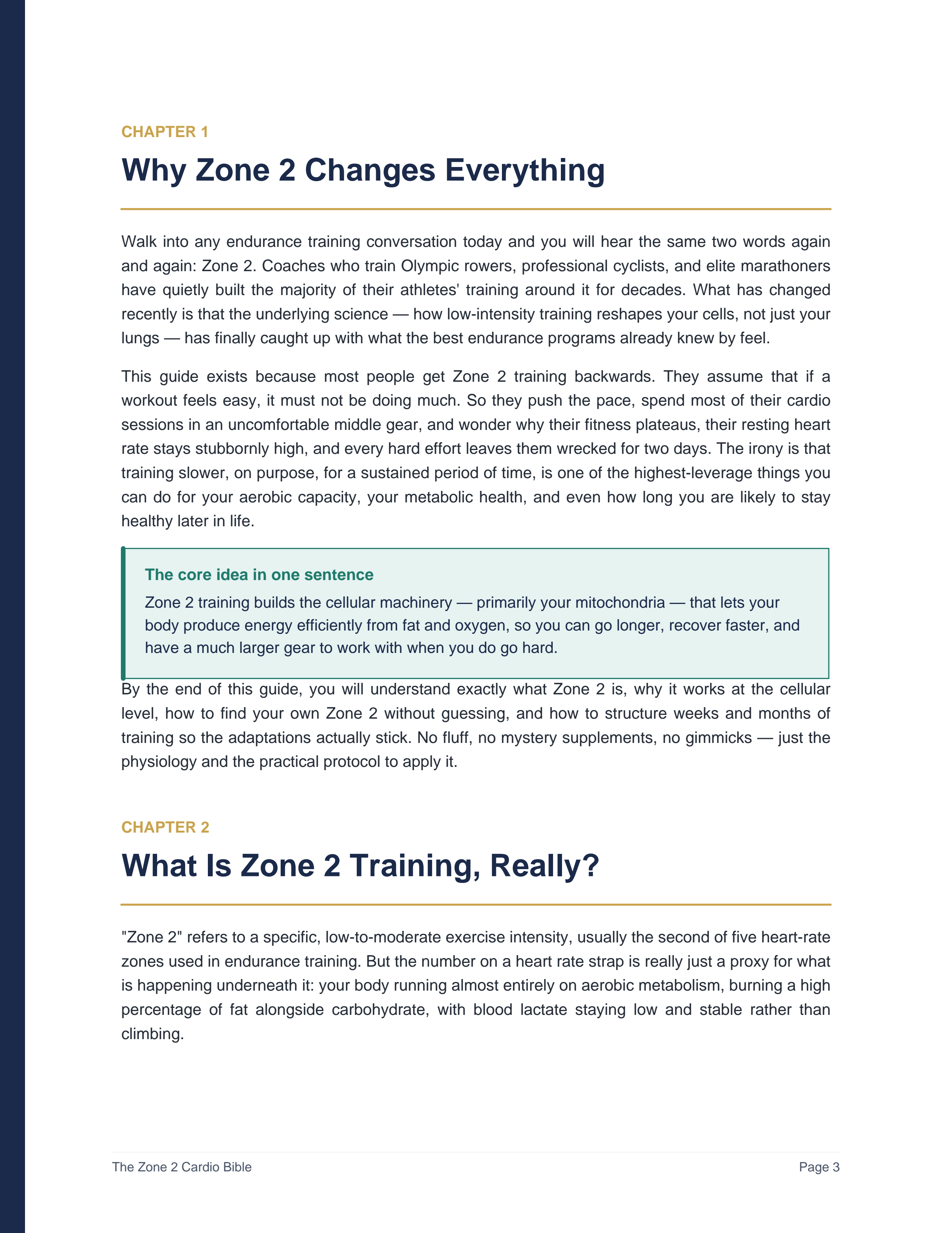 The Zone 2 Cardio Bible: A No-Nonsense Guide to Building Your Aerobic Base