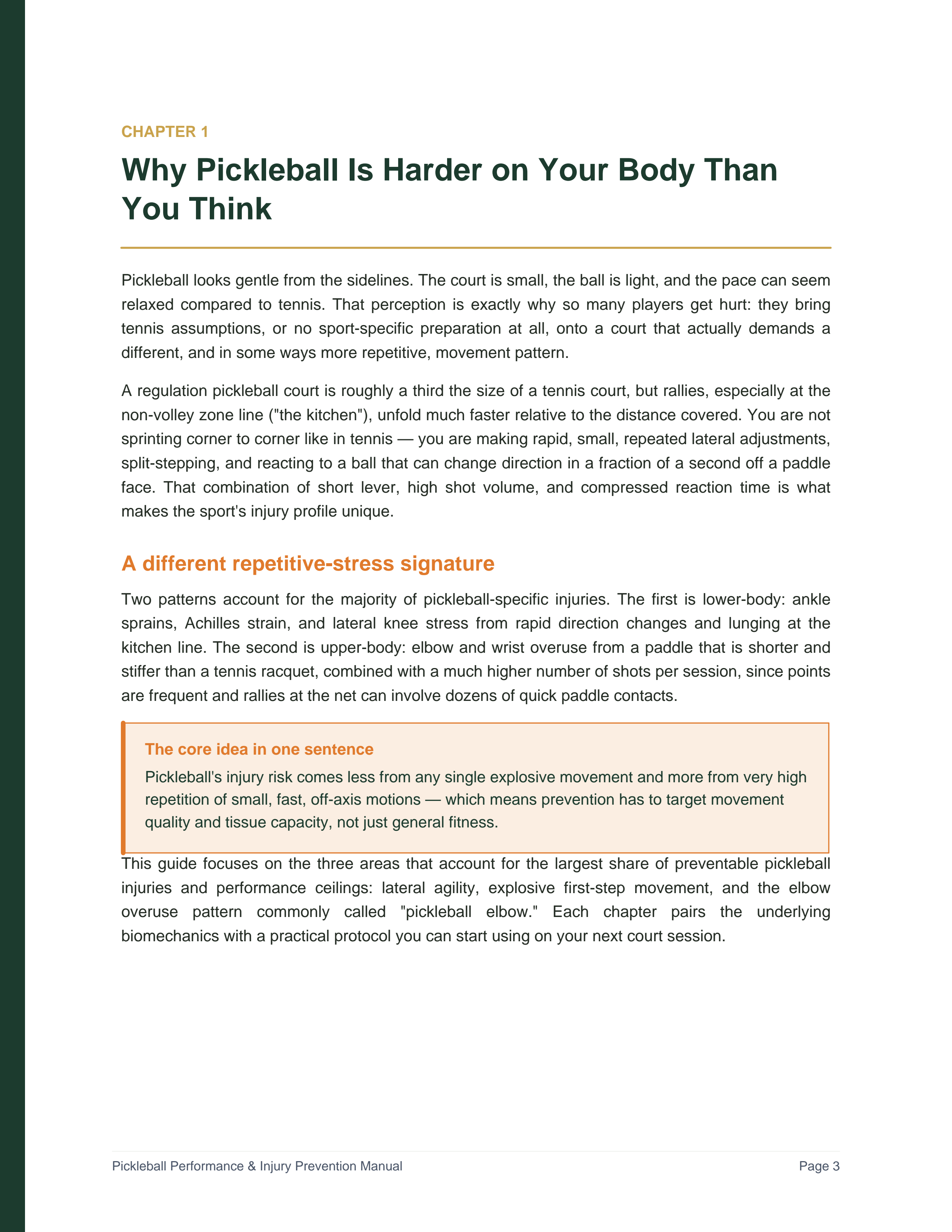 The Pickleball Longevity Playbook: Performance and injury-prevention fundamentals