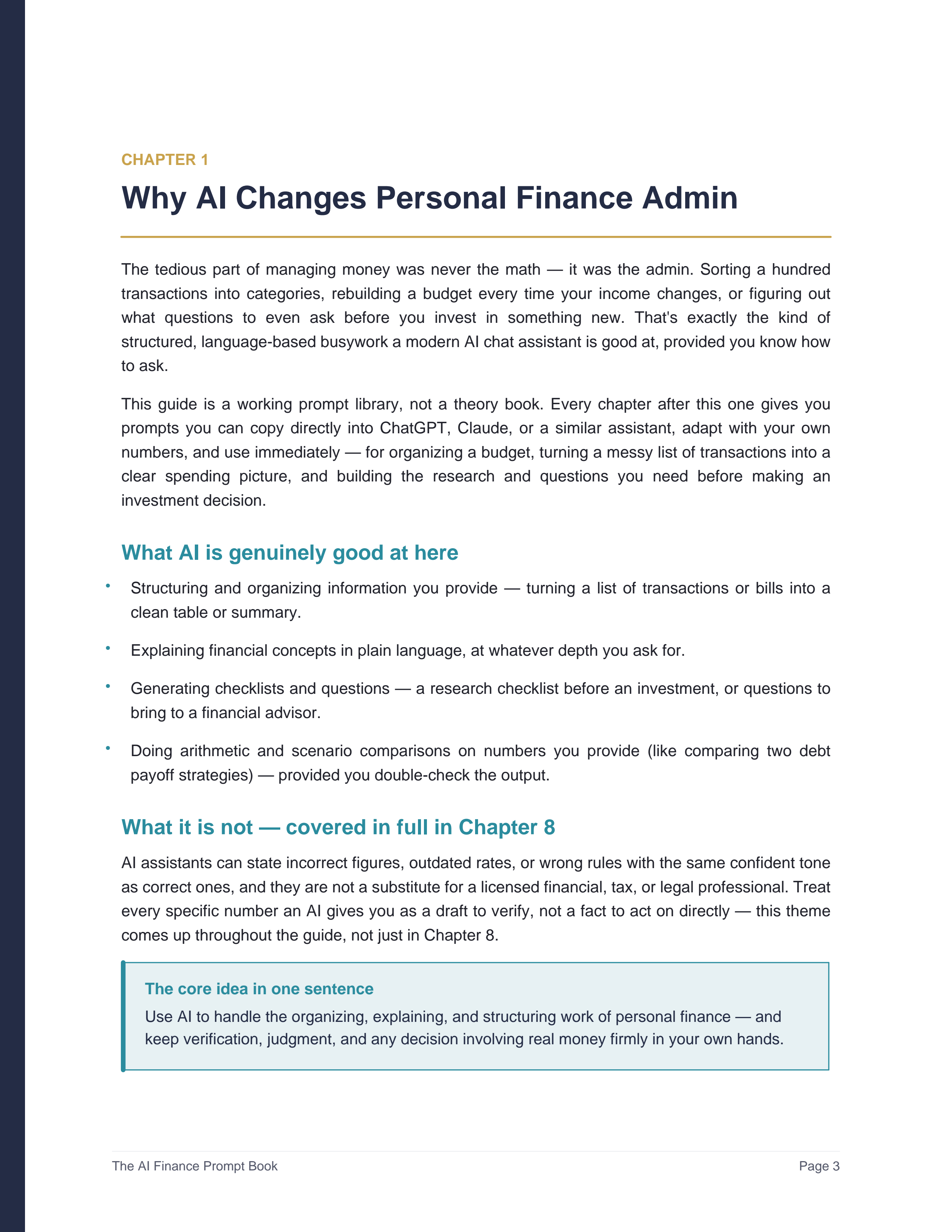 The AI Finance Prompt Book: Know how to ask the right questions