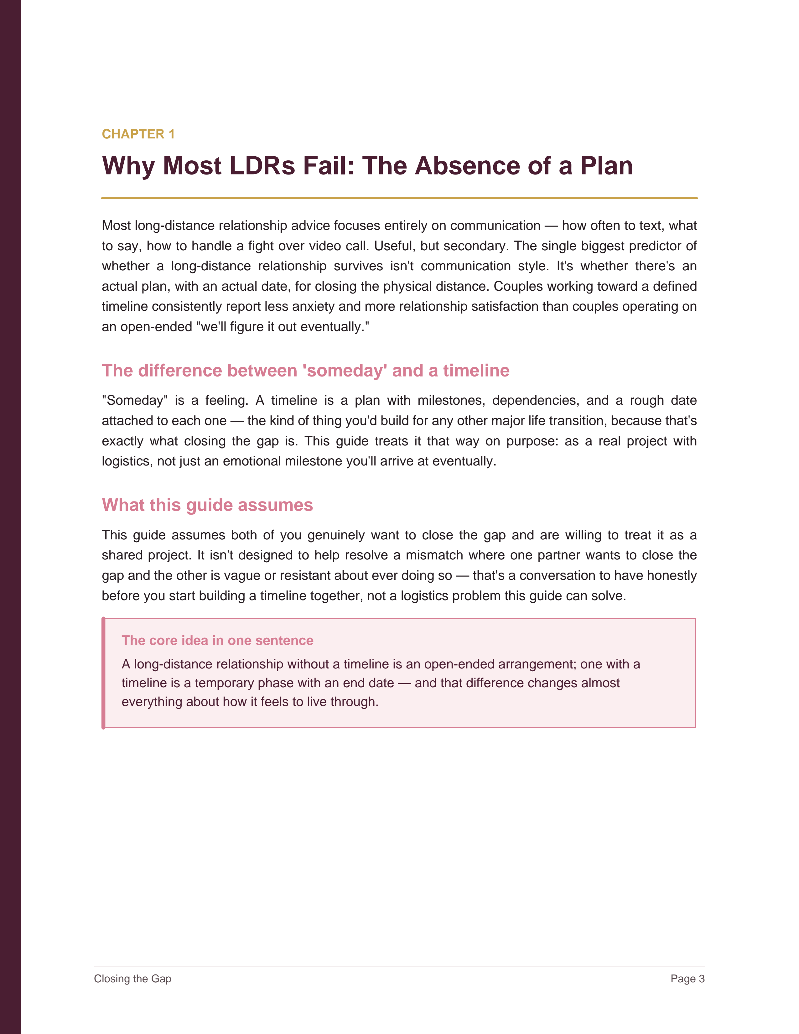 Closing the Gap: LDR Success Manual