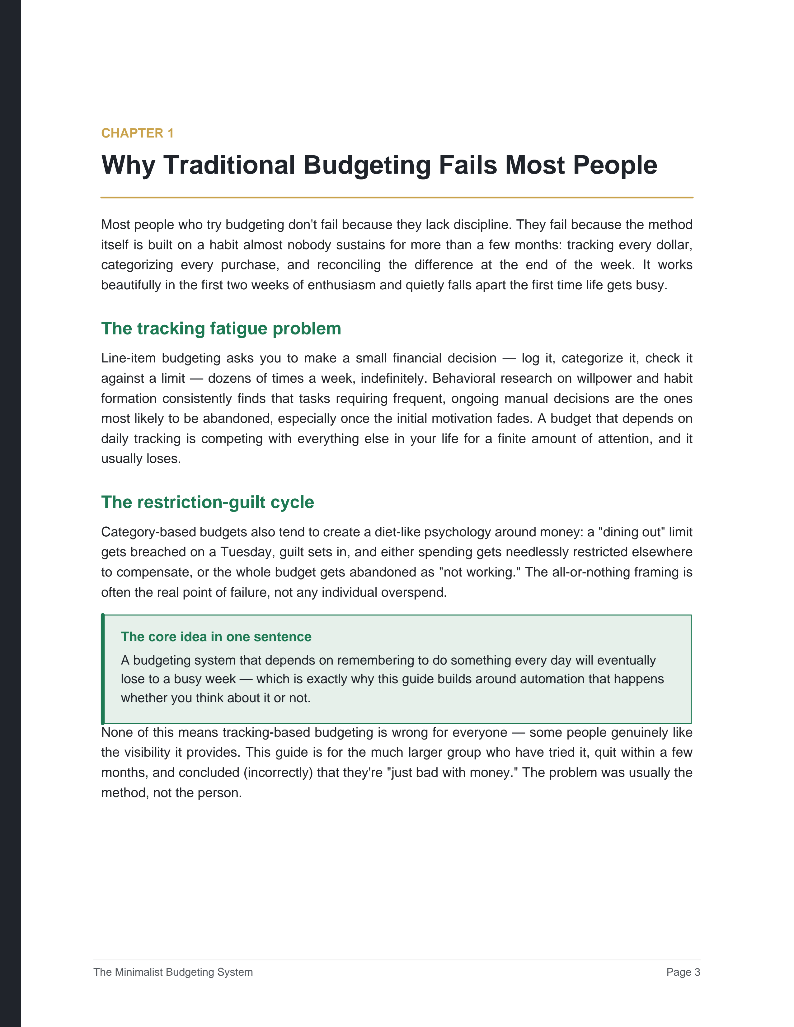 The Minimalist Budgeting System: A Simple Framework for Managing Money Without Spreadsheet Overwhelm