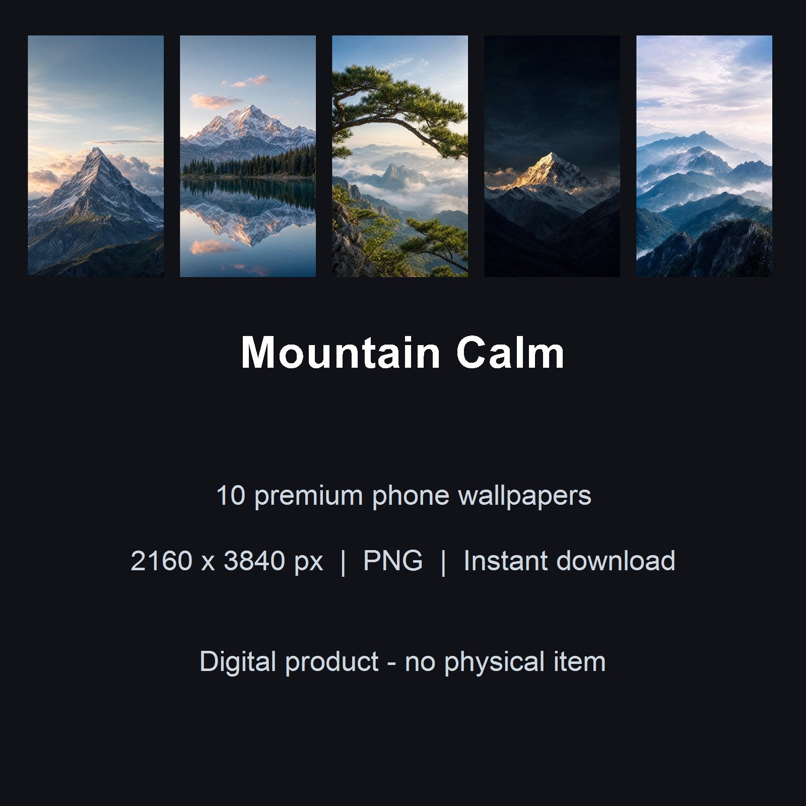 Mountain Calm – 10 Premium Phone Wallpapers