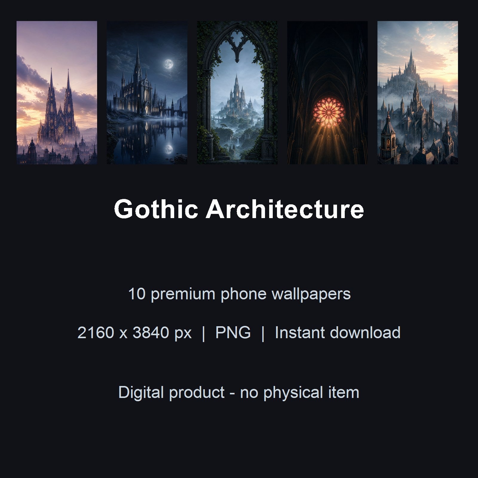 Gothic Architecture – 10 Premium Phone Wallpapers