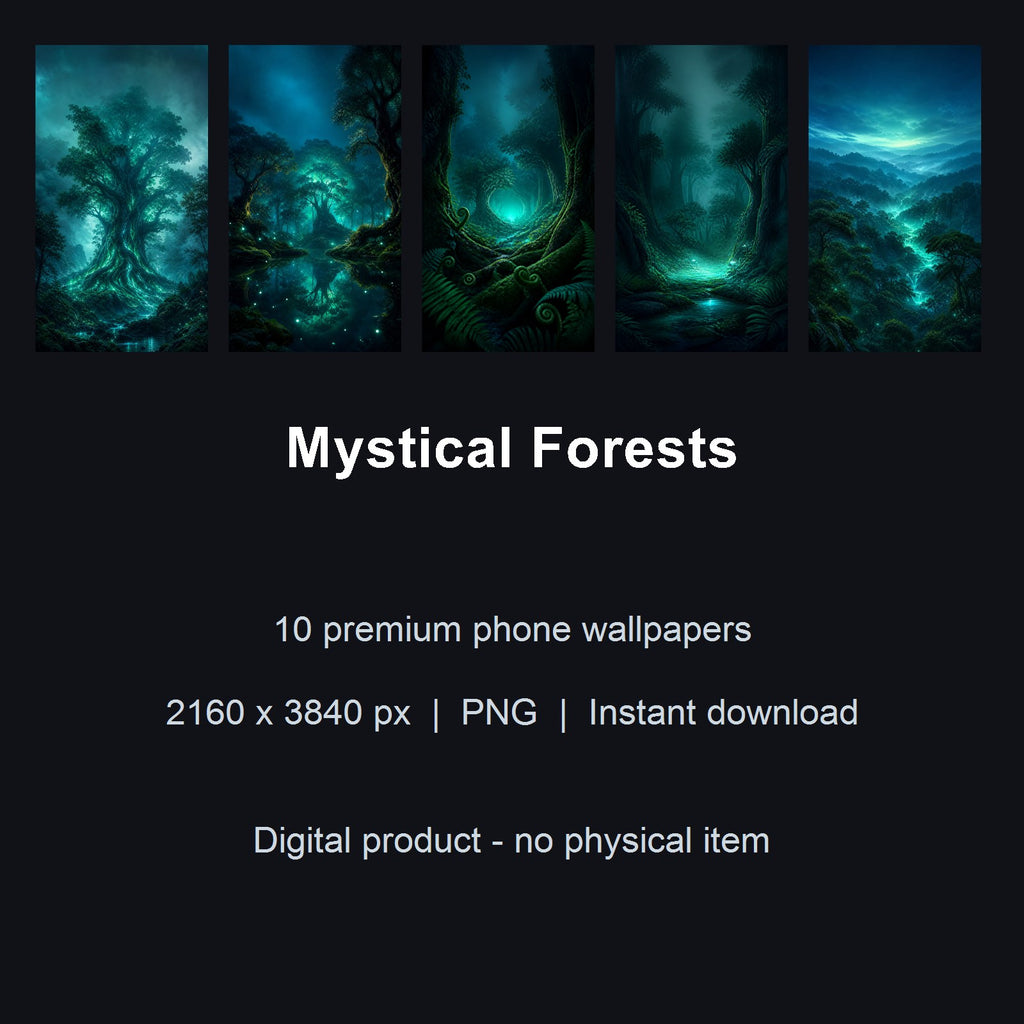 Mystical Forests – 10 Premium Phone Wallpapers