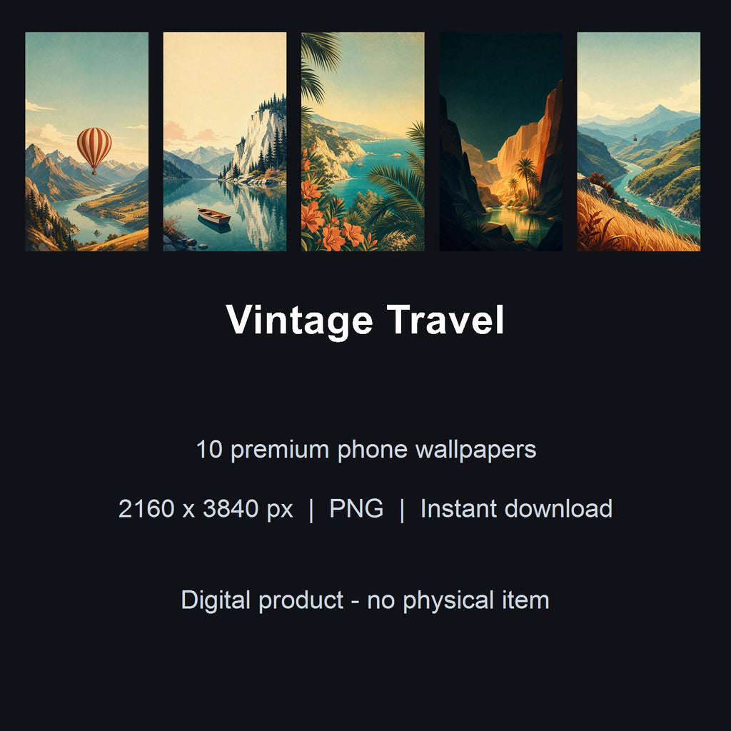 Vintage Travel – 10 Premium Phone Wallpapers
