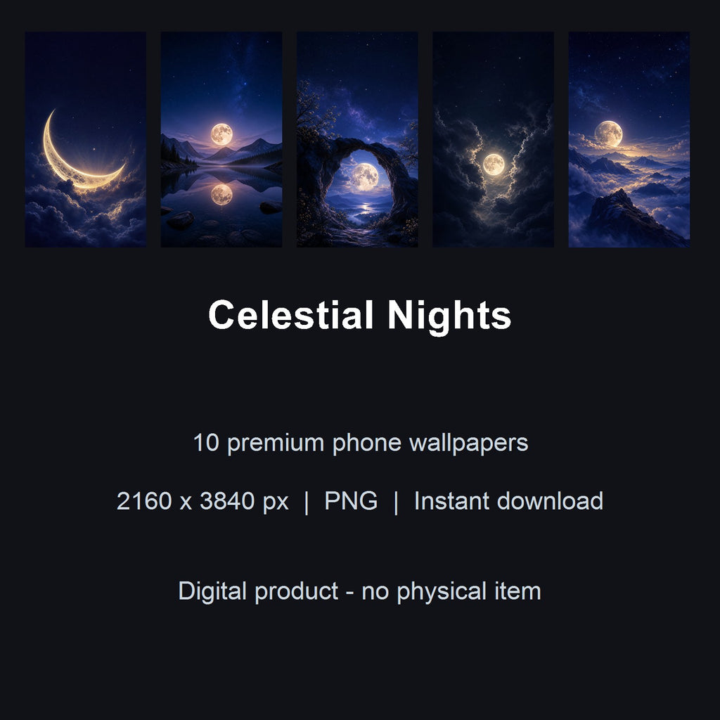Celestial Nights – 10 Premium Phone Wallpapers