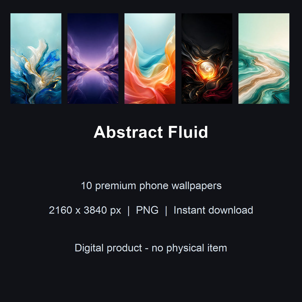 Abstract Fluid – 10 Premium Phone Wallpapers
