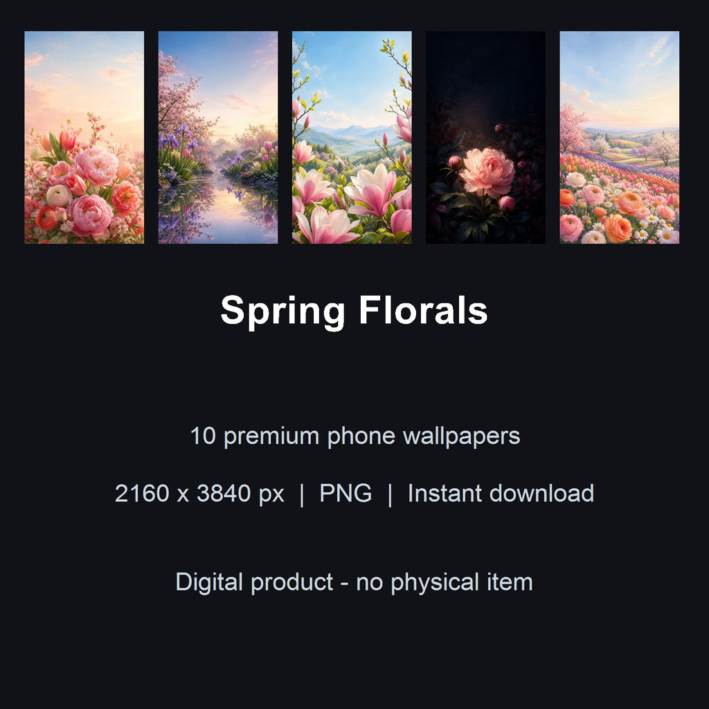 Spring Florals – 10 Premium Phone Wallpapers