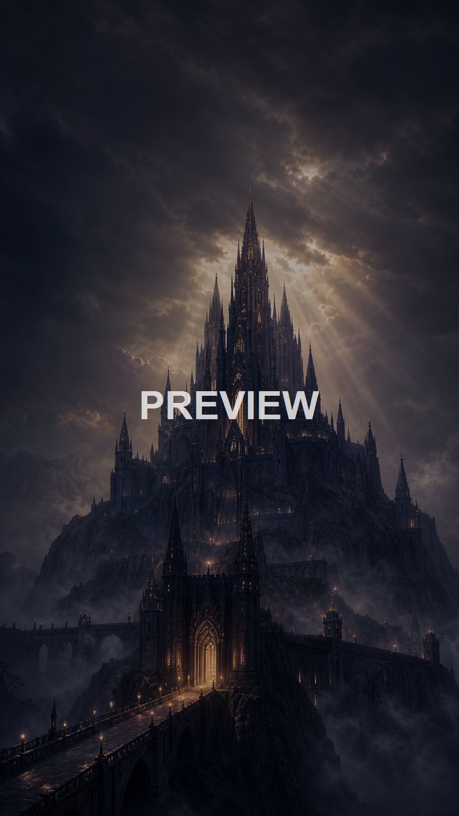 Dark Fantasy Citadels – 10 Premium Phone Wallpapers