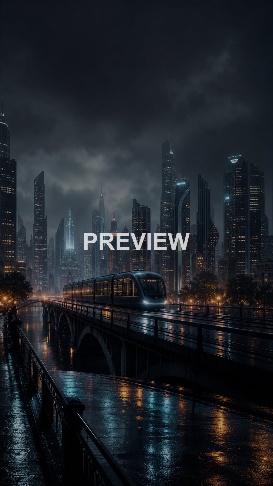Rainy City Nights – 10 Premium Phone Wallpapers