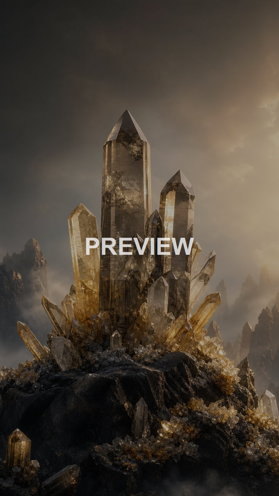 Crystal Worlds – 10 Premium Phone Wallpapers