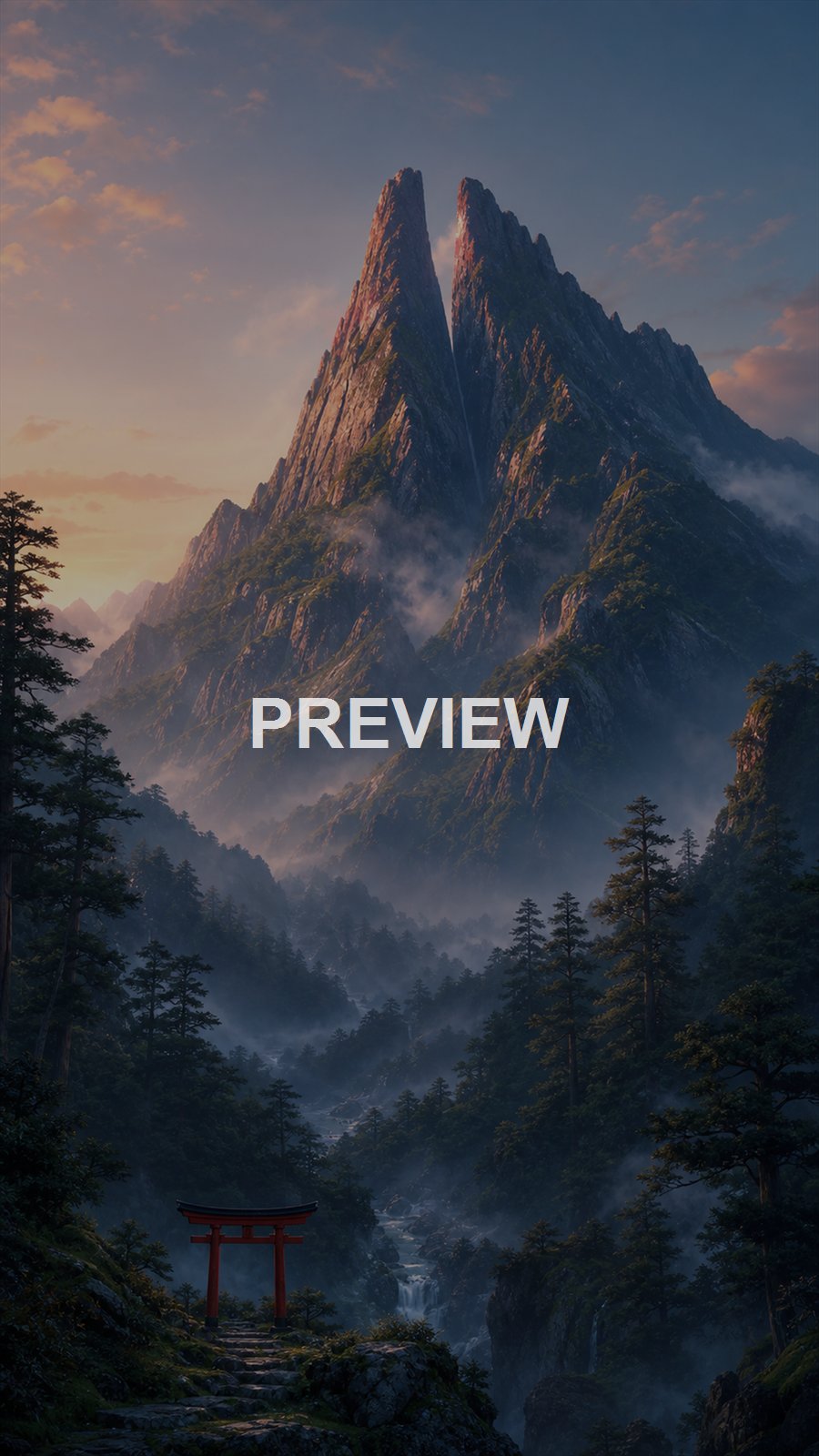 Japanese Inspired Landscapes – 10 Premium Phone Wallpapers