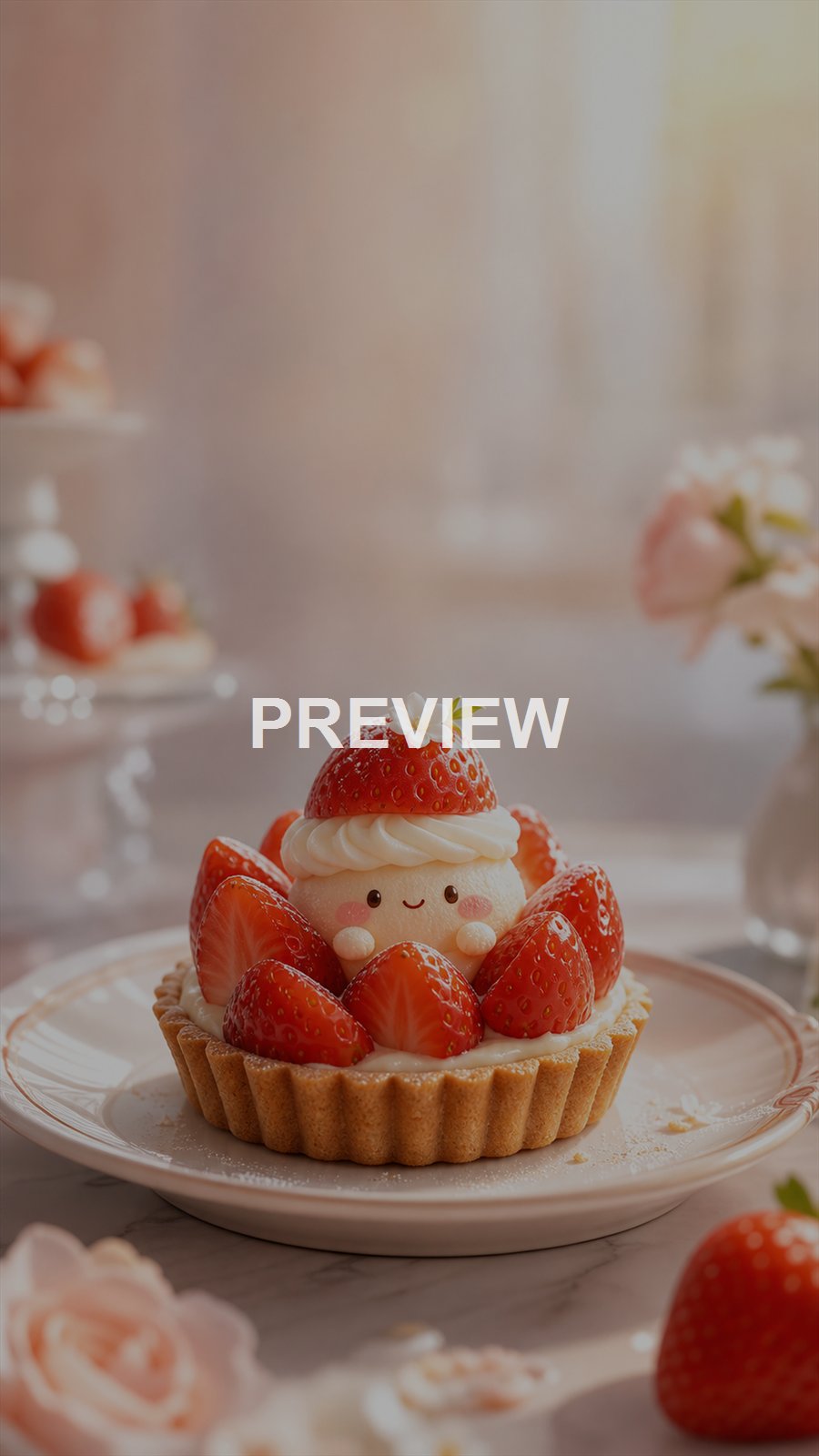 Kawaii Food – 10 Premium Phone Wallpapers