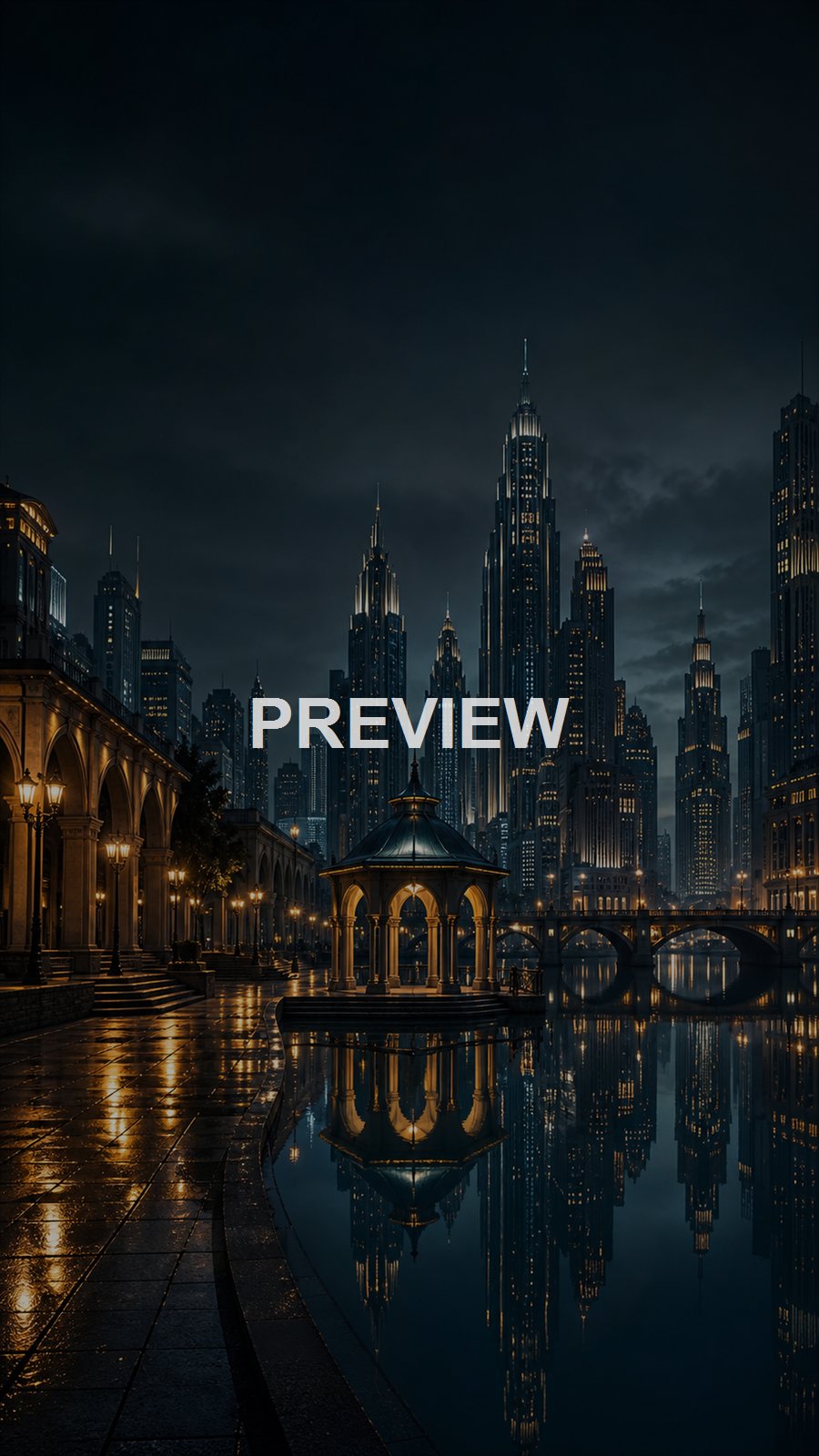 Rainy City Nights – 10 Premium Phone Wallpapers