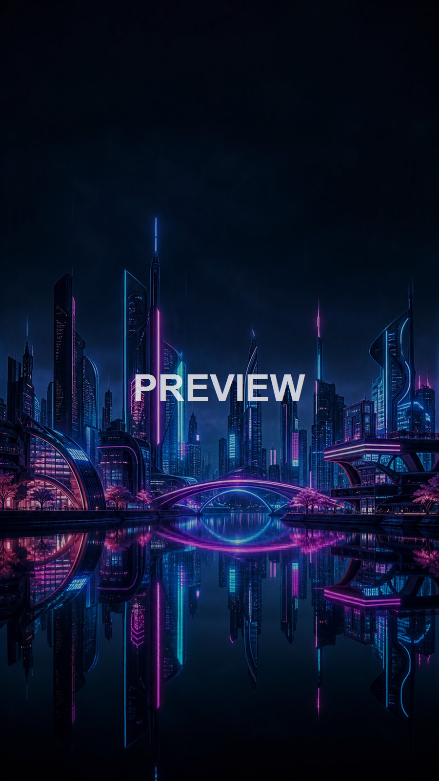 Neon Cyber Cities – 10 Premium Phone Wallpapers