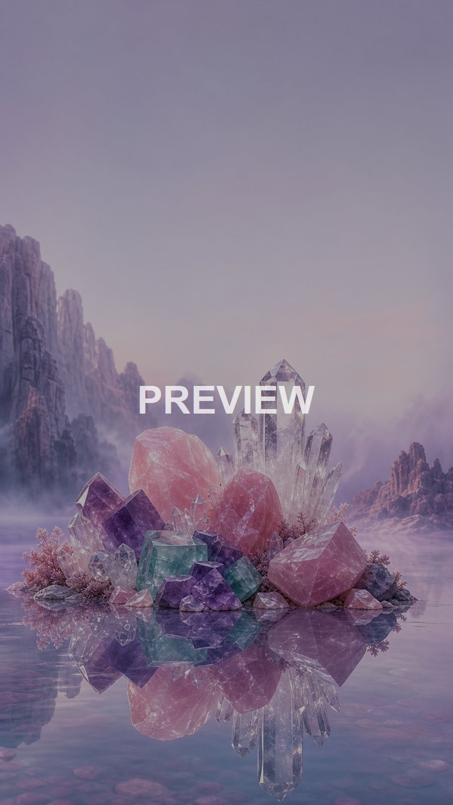 Crystal Worlds – 10 Premium Phone Wallpapers