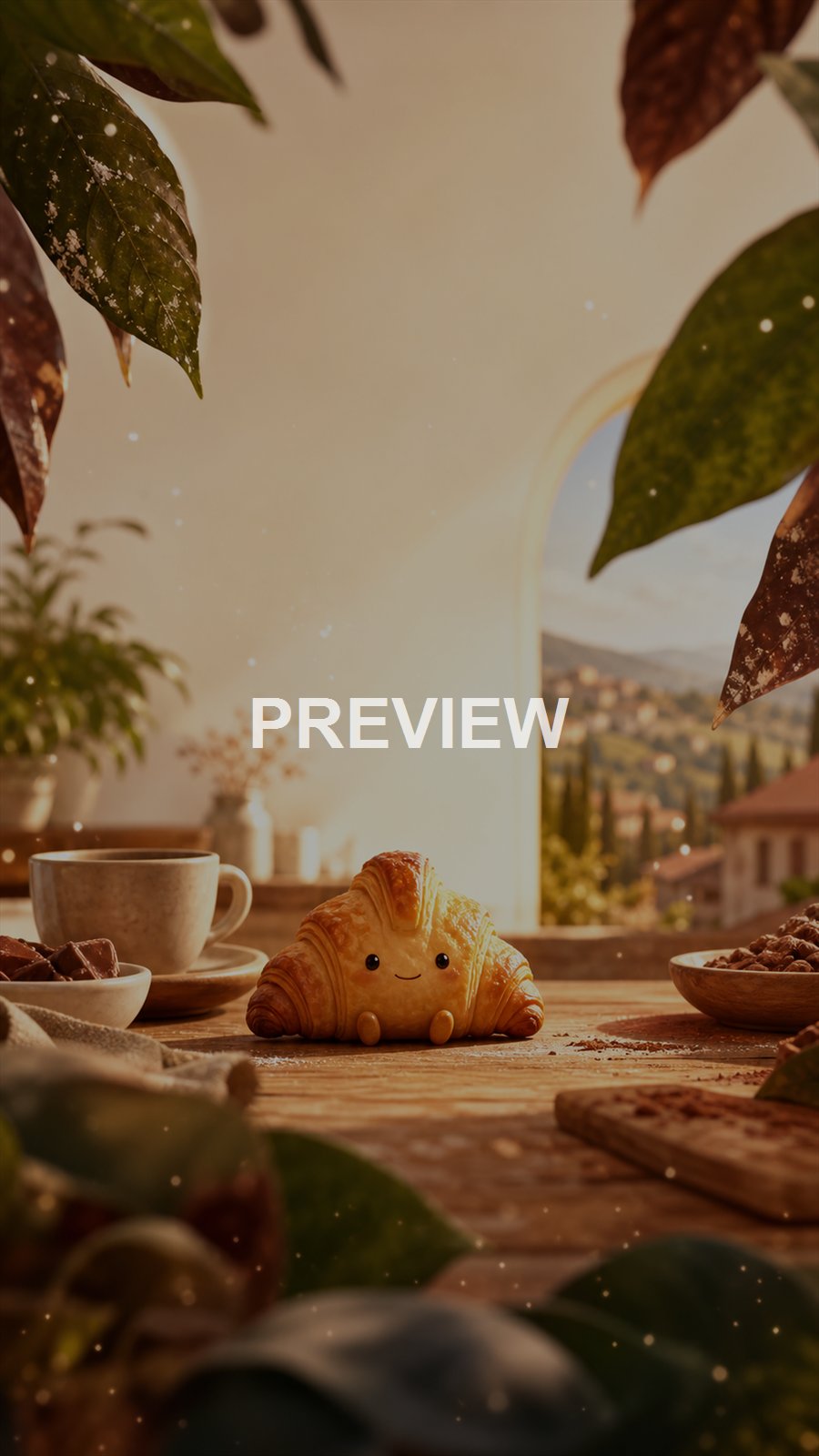 Kawaii Food – 10 Premium Phone Wallpapers