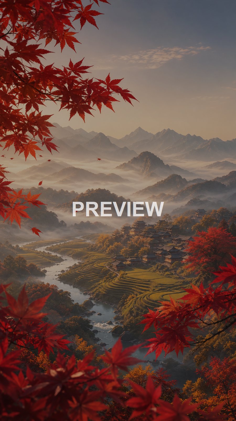Japanese Inspired Landscapes – 10 Premium Phone Wallpapers