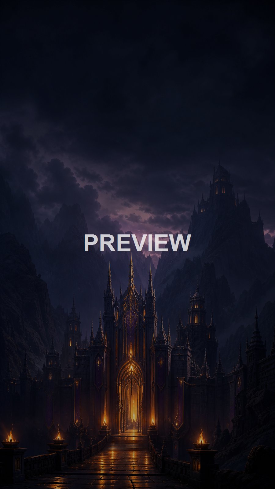 Dark Fantasy Citadels – 10 Premium Phone Wallpapers