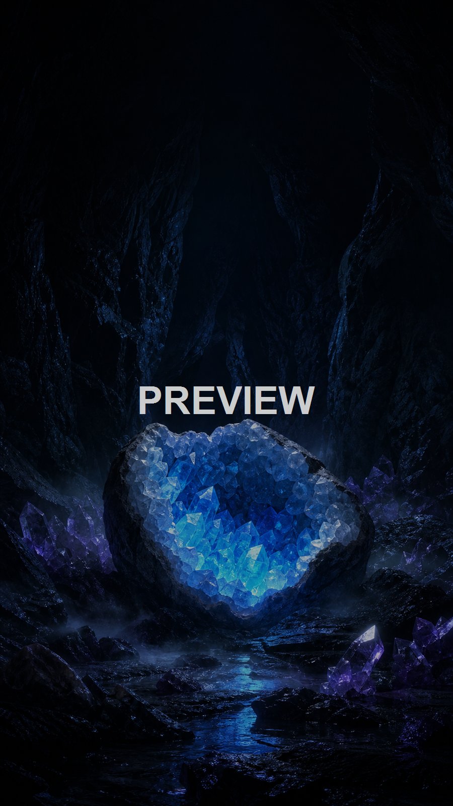 Crystal Worlds – 10 Premium Phone Wallpapers