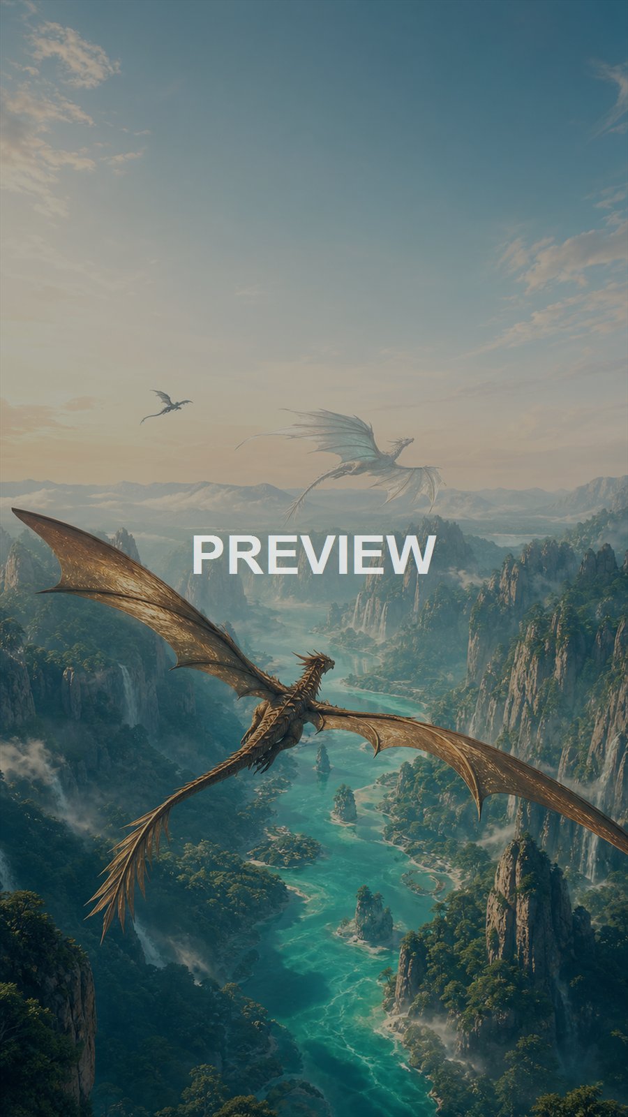 Fantasy Dragons – 10 Premium Phone Wallpapers