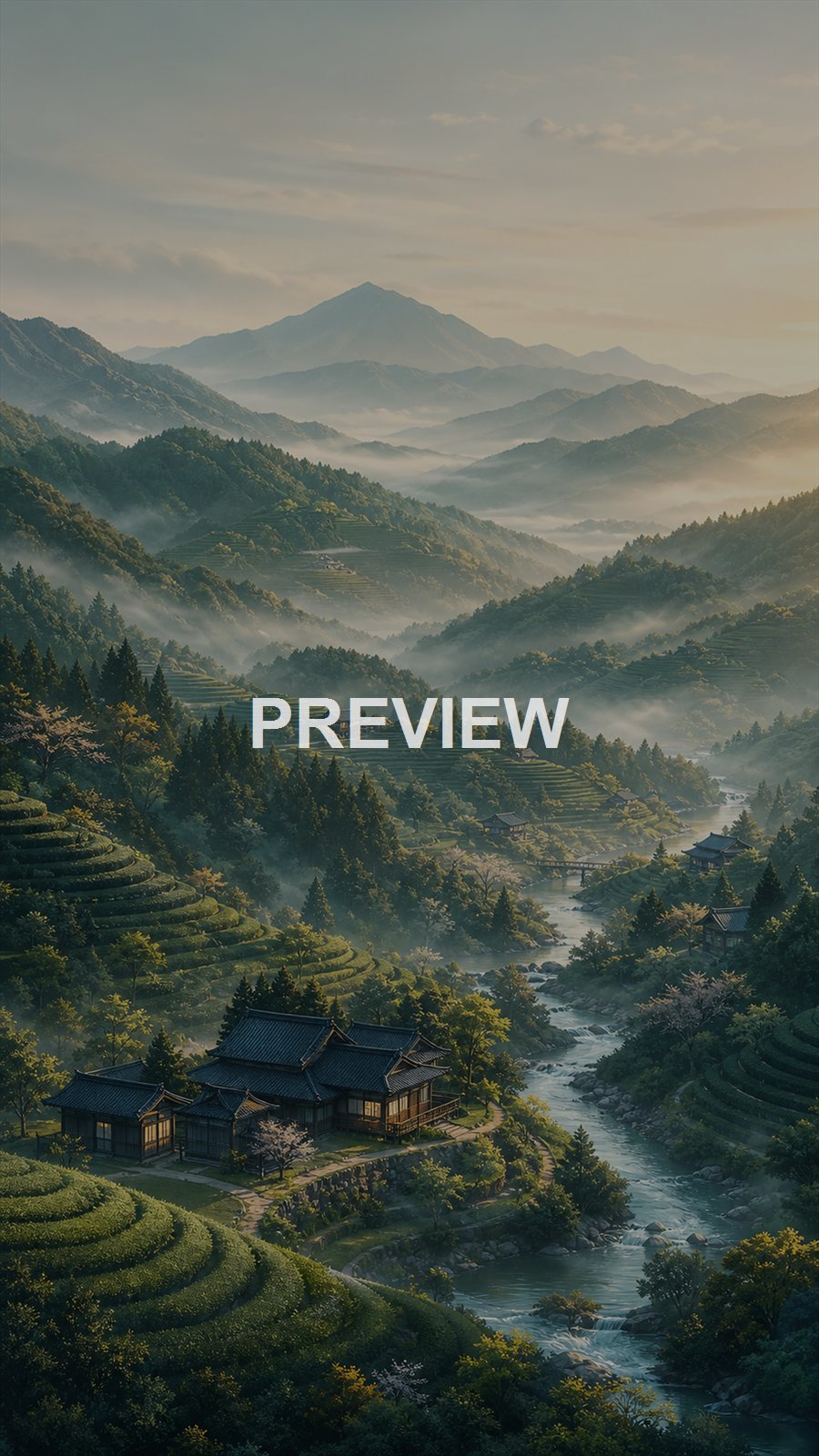 Japanese Inspired Landscapes – 10 Premium Phone Wallpapers