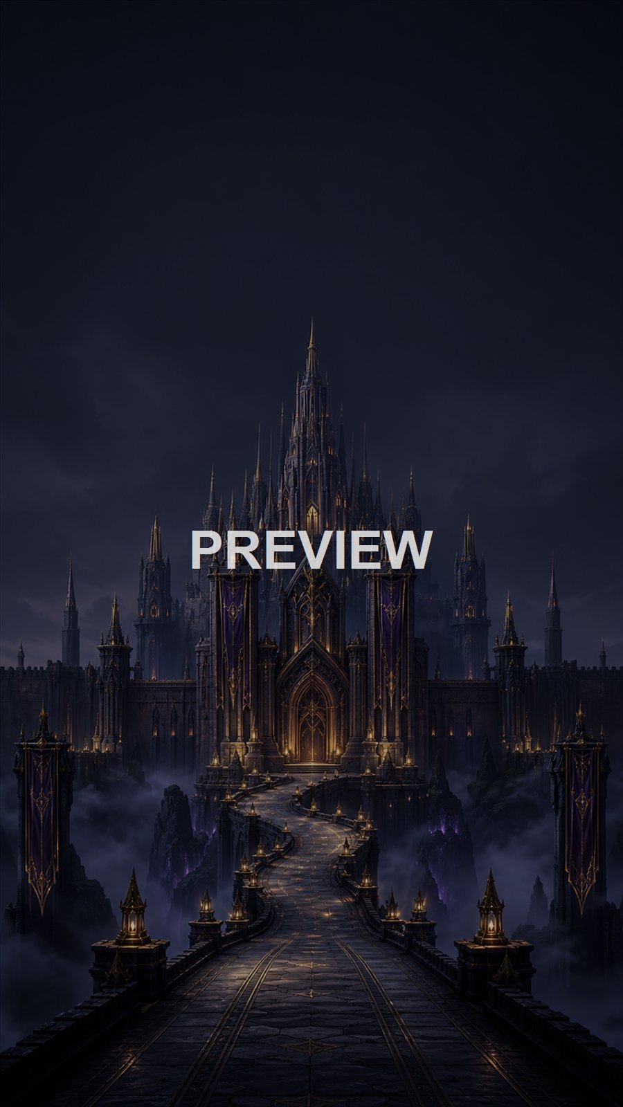 Dark Fantasy Citadels – 10 Premium Phone Wallpapers