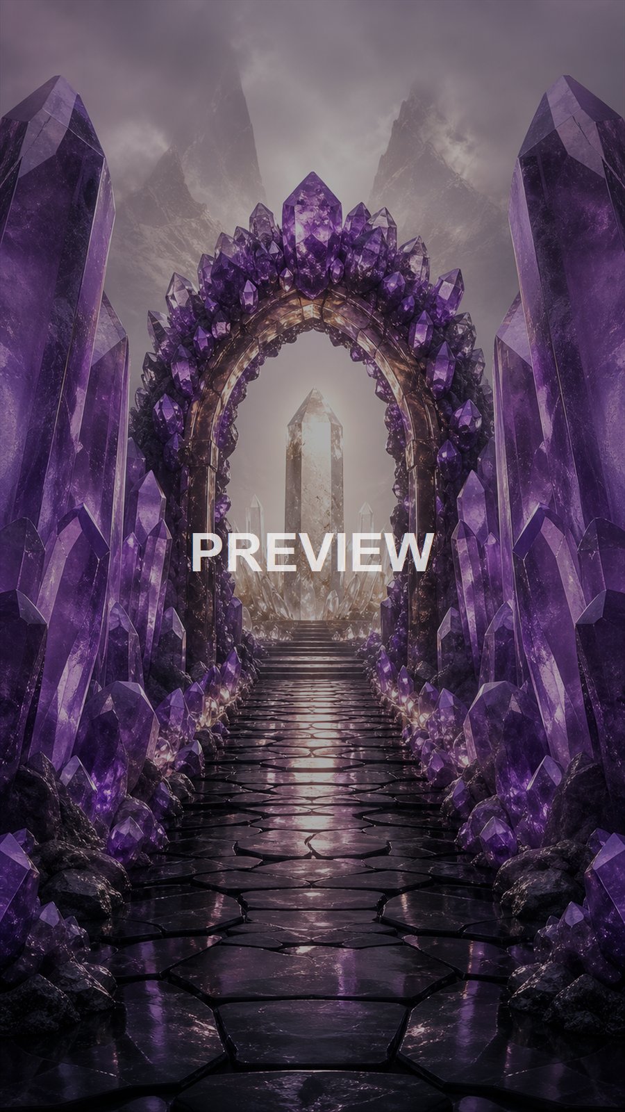 Crystal Worlds – 10 Premium Phone Wallpapers