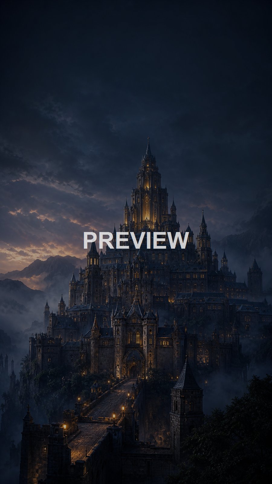 Dark Fantasy Citadels – 10 Premium Phone Wallpapers