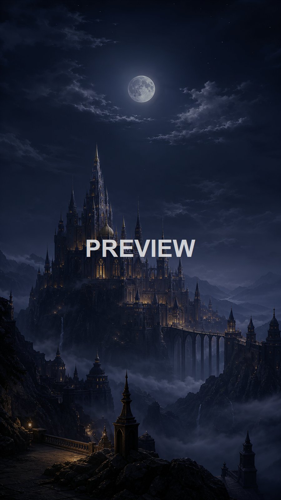Dark Fantasy Citadels – 10 Premium Phone Wallpapers