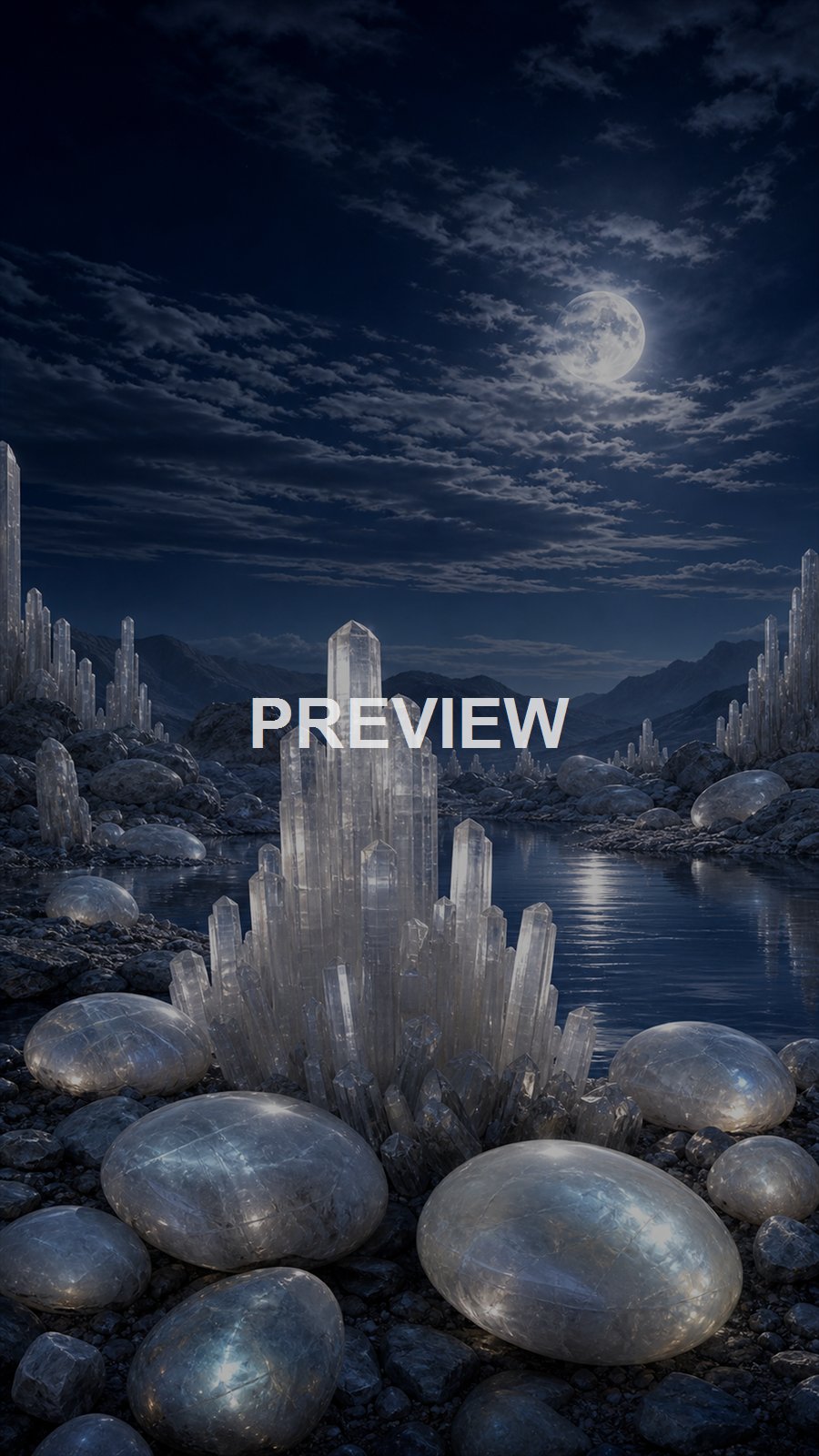 Crystal Worlds – 10 Premium Phone Wallpapers