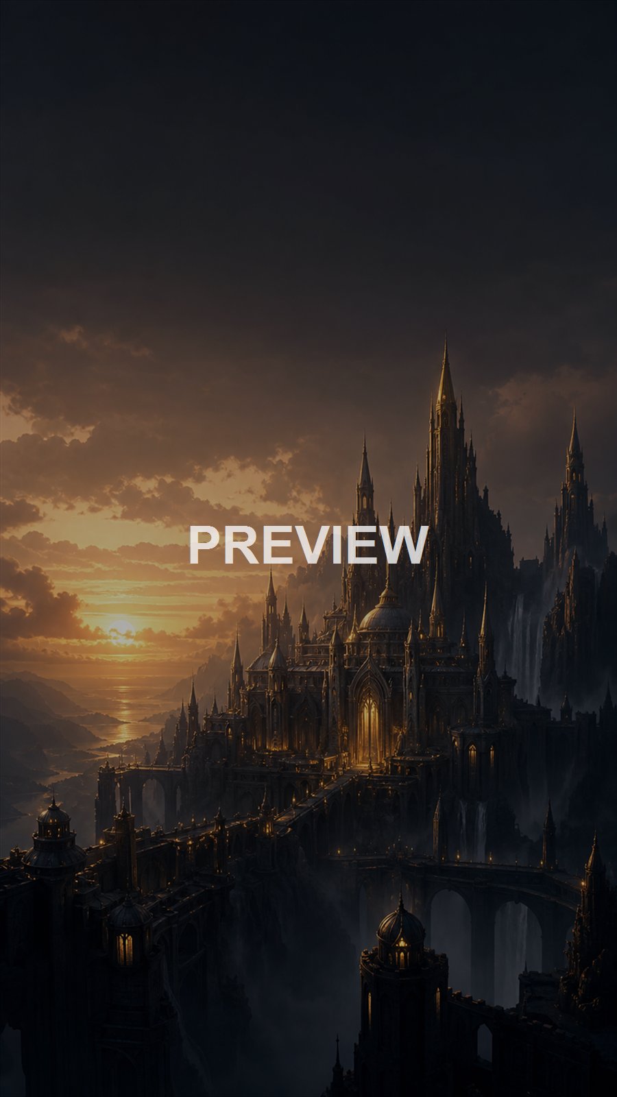 Dark Fantasy Citadels – 10 Premium Phone Wallpapers