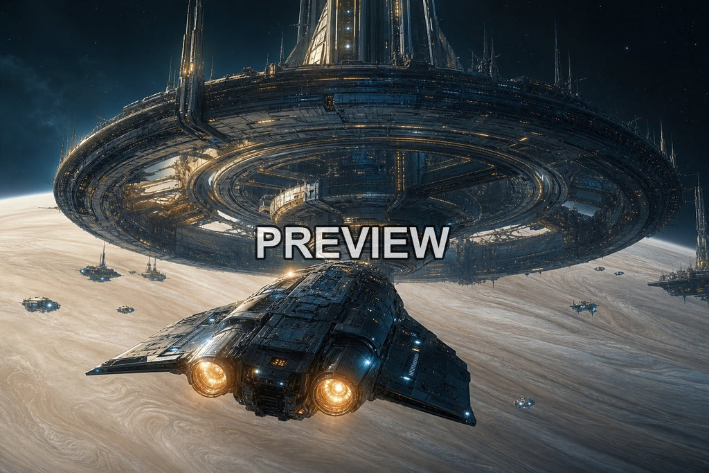 Spaceship Voyages – 10 Desktop & Phone Wallpaper Bundle