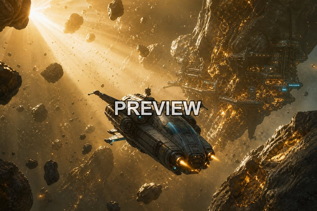 Spaceship Voyages – 10 Desktop & Phone Wallpaper Bundle