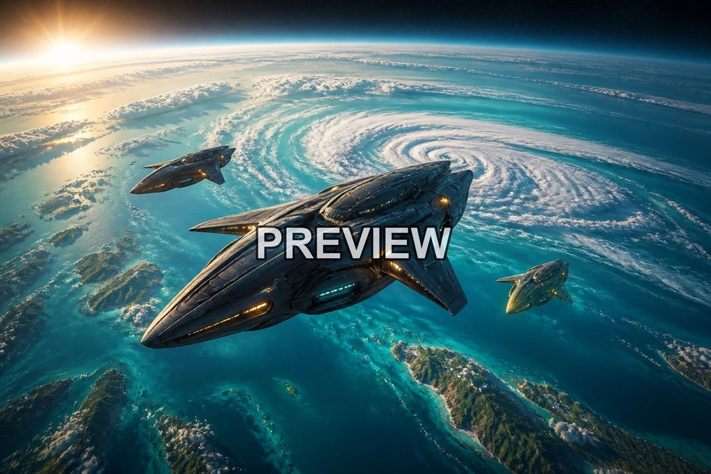 Spaceship Voyages – 10 Desktop & Phone Wallpaper Bundle