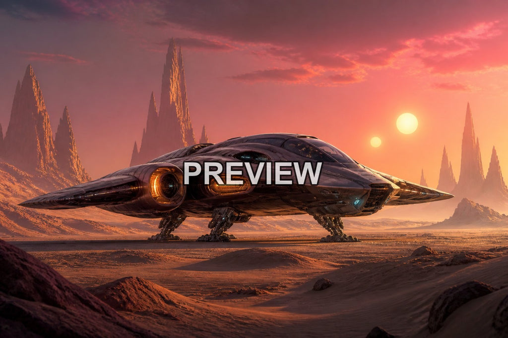 Spaceship Voyages – 10 Desktop & Phone Wallpaper Bundle