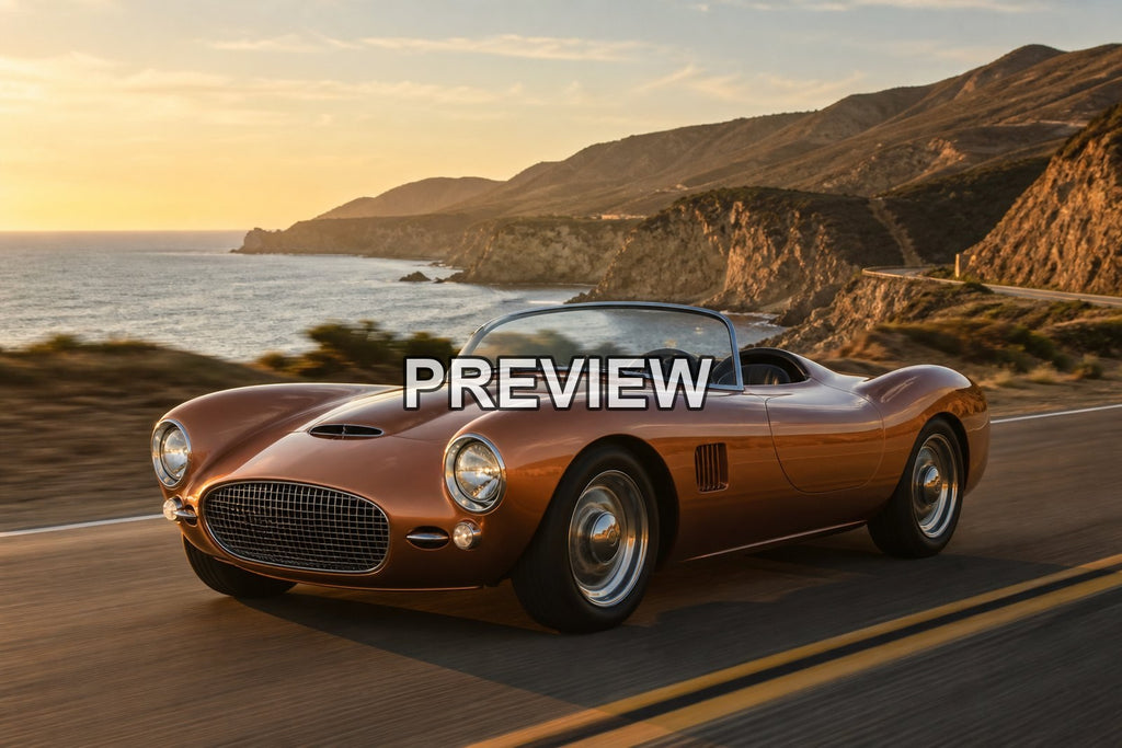 Classic Roadsters on Coastal Roads – 10 Desktop & Phone Wallpaper Bundle – preview 6