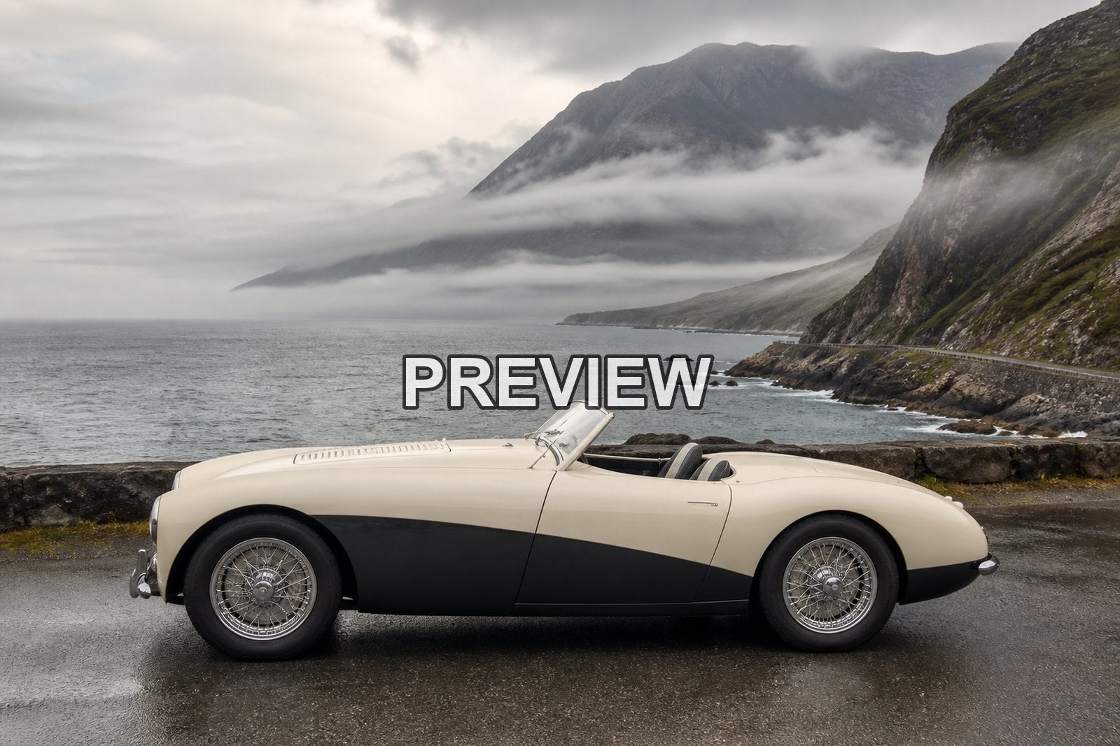 Classic Roadsters on Coastal Roads – 10 Desktop & Phone Wallpaper Bundle – preview 7