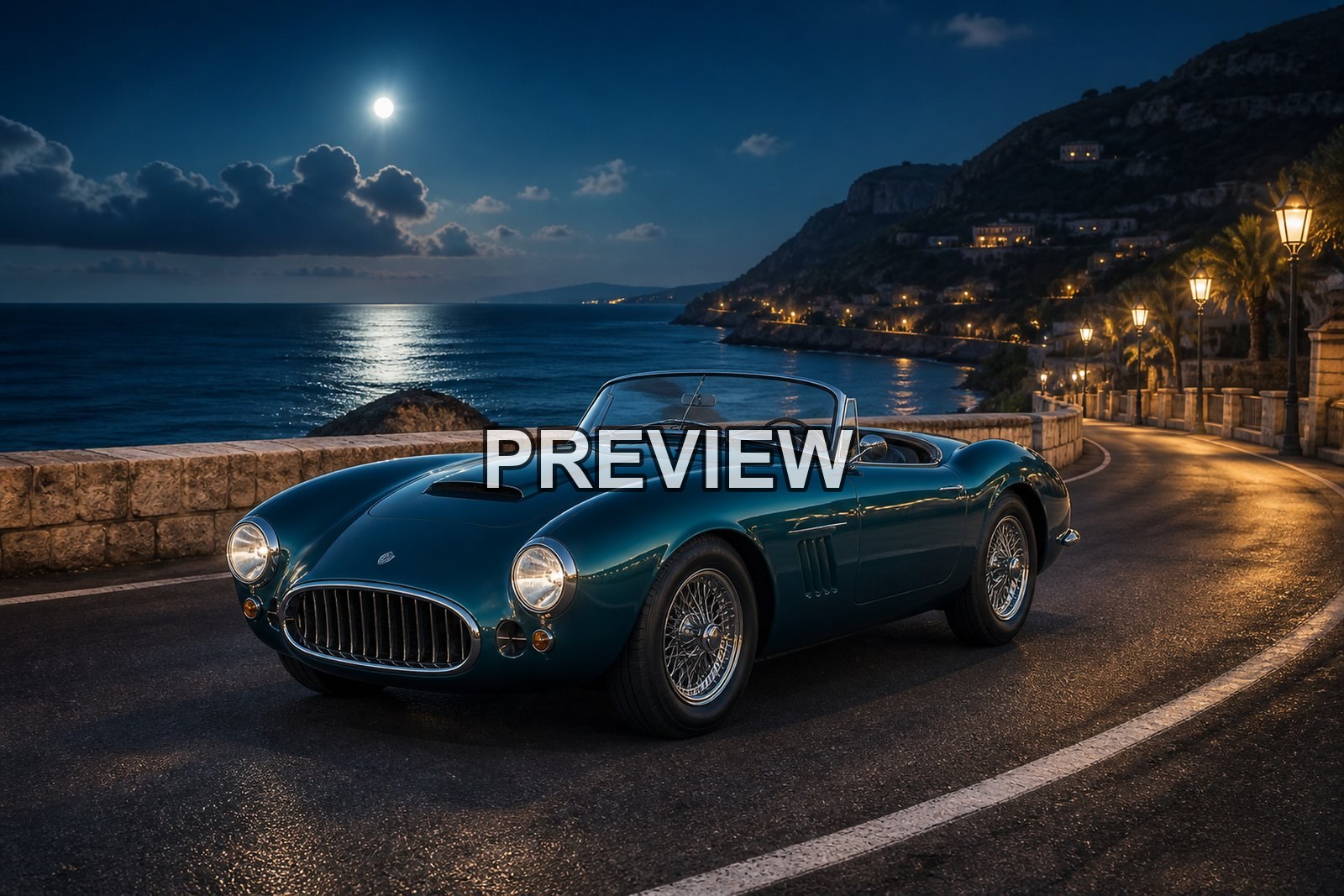 Classic Roadsters on Coastal Roads – 10 Desktop & Phone Wallpaper Bundle – preview 8