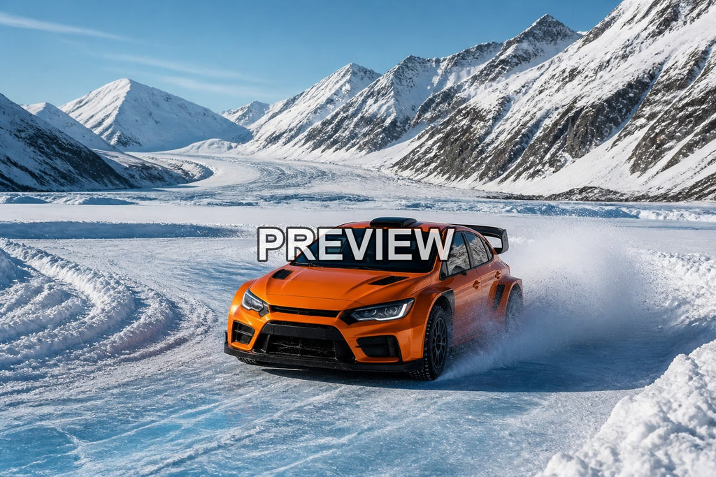 Rally Cars in Snow and Ice – 10 Desktop & Phone Wallpaper Bundle – preview 4
