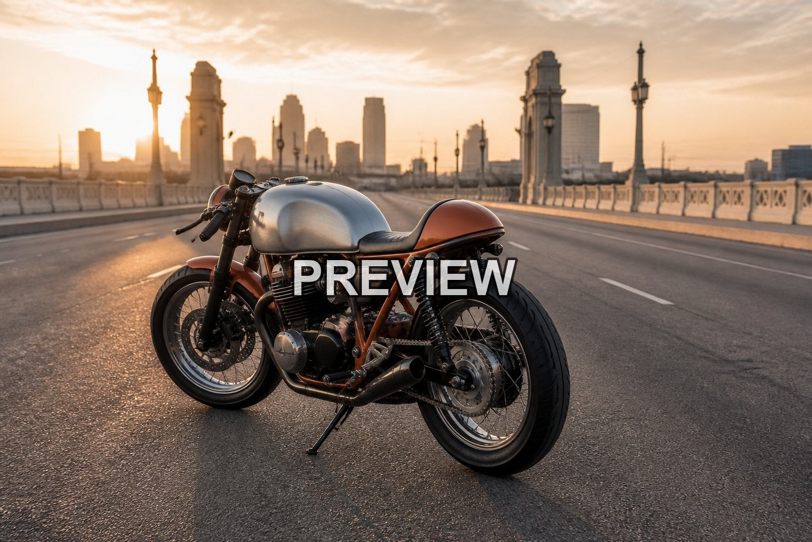 Urban Cafe Racers – 10 Desktop & Phone Wallpaper Bundle – preview 2