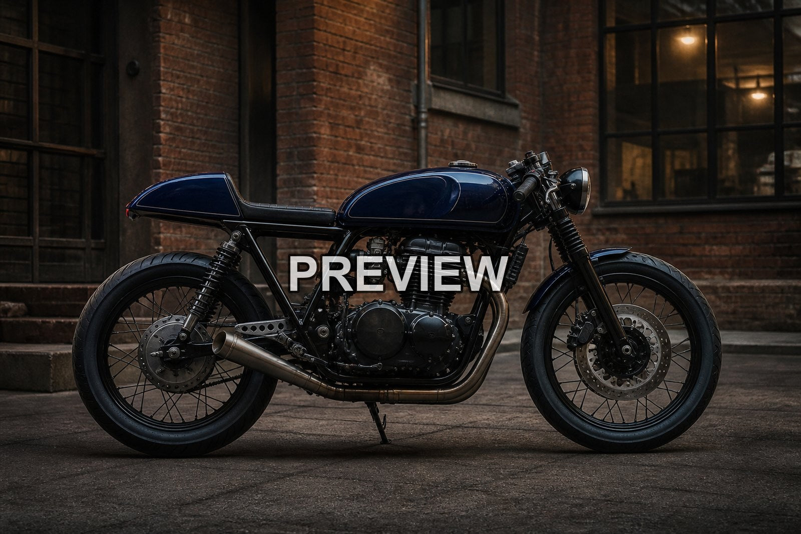Urban Cafe Racers – 10 Desktop & Phone Wallpaper Bundle – preview 3