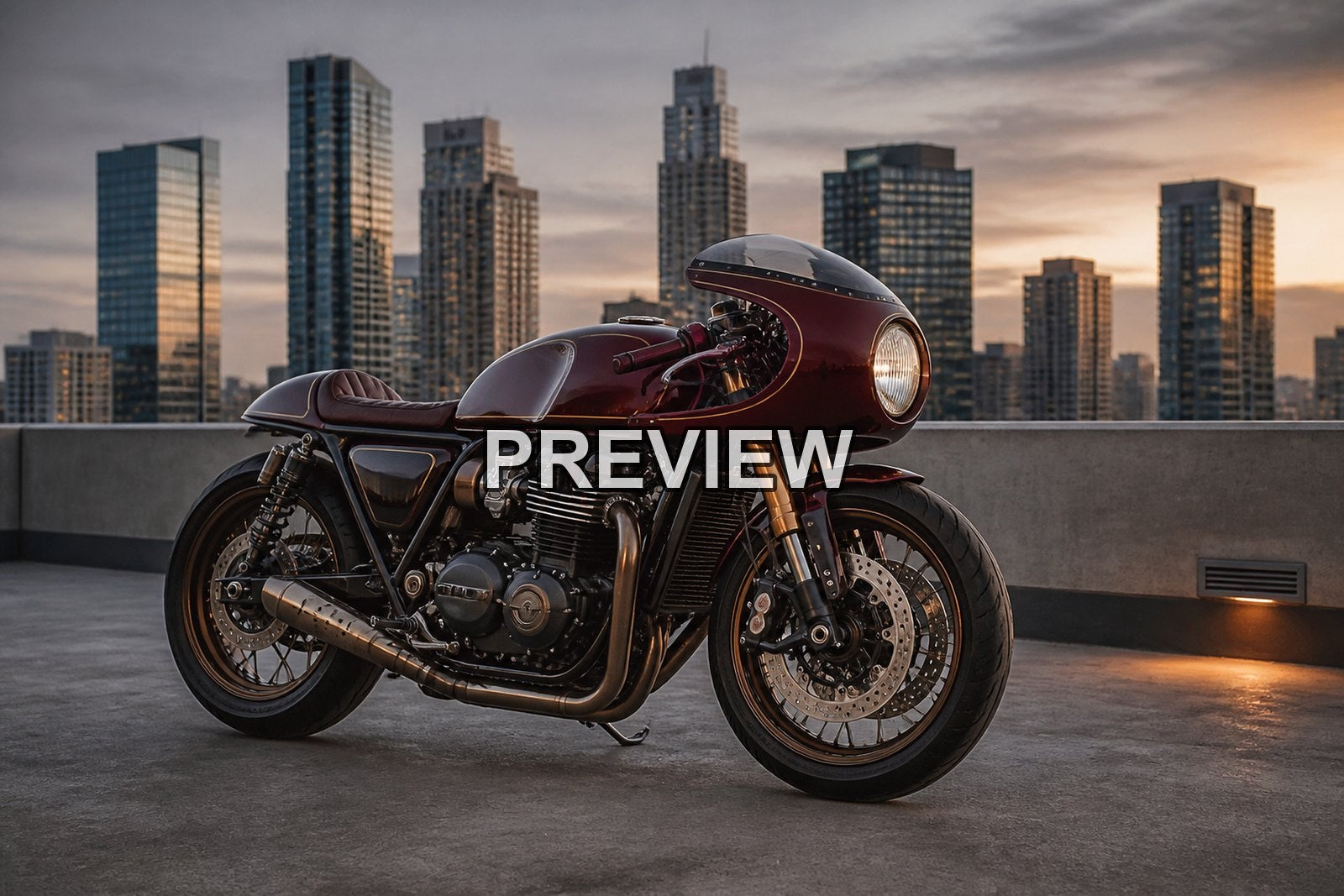 Urban Cafe Racers – 10 Desktop & Phone Wallpaper Bundle – preview 7