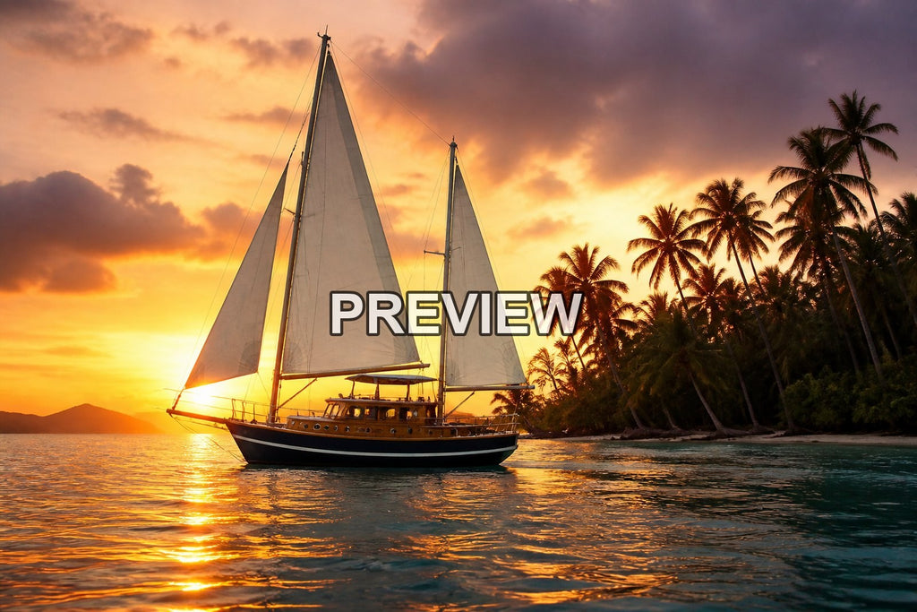 Sailboats at Sunset – 10 Desktop & Phone Wallpaper Bundle – preview 4
