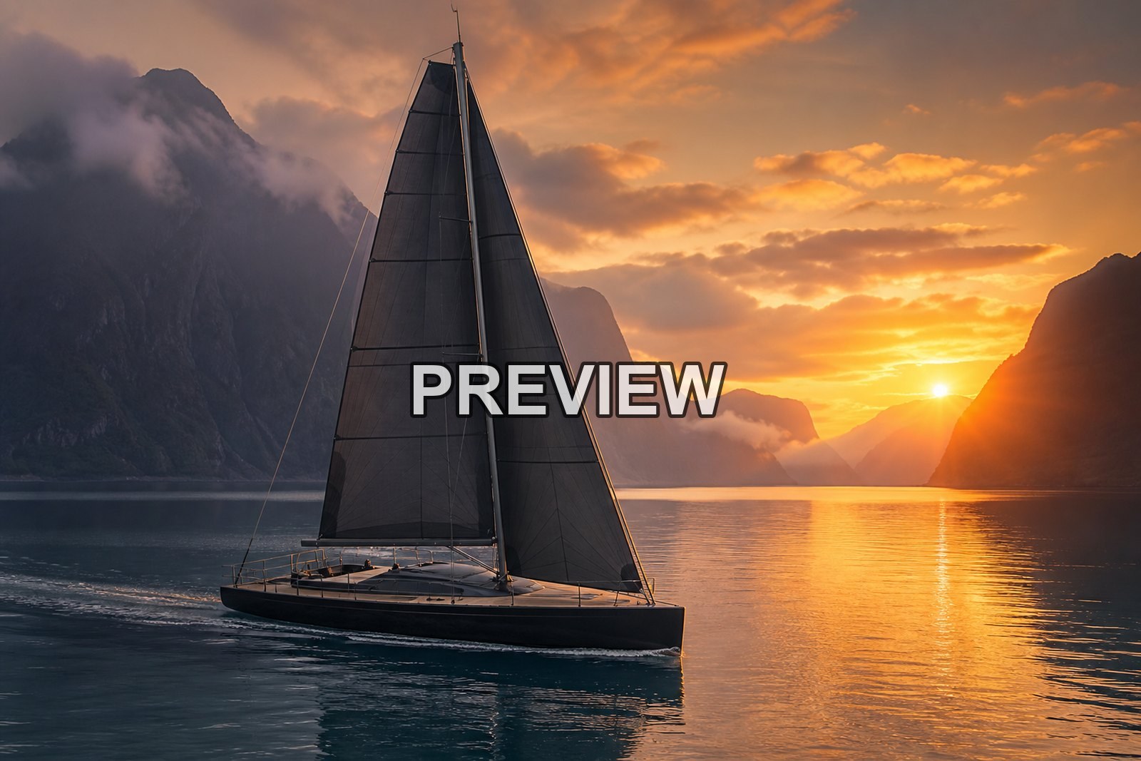 Sailboats at Sunset – 10 Desktop & Phone Wallpaper Bundle – preview 5