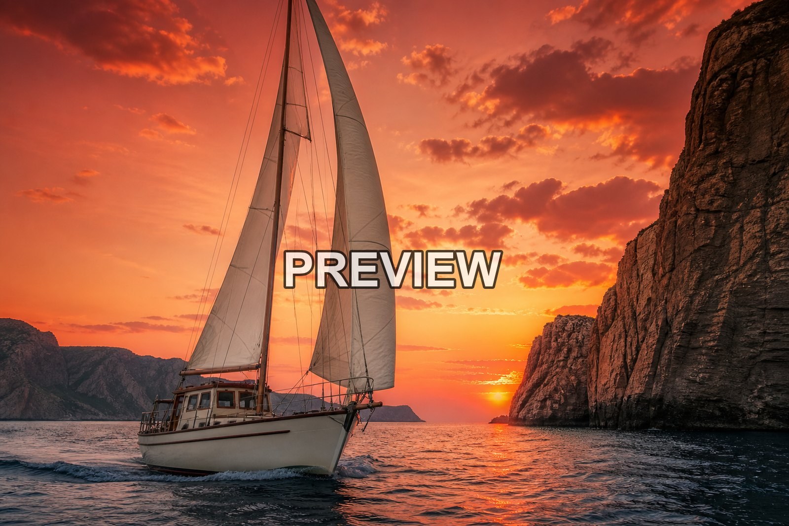 Sailboats at Sunset – 10 Desktop & Phone Wallpaper Bundle – preview 9