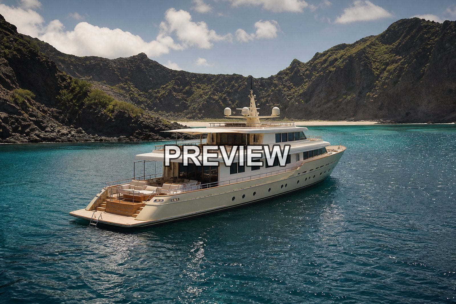 Luxury Yachts in Tropical Bays – 10 Desktop & Phone Wallpaper Bundle – preview 3