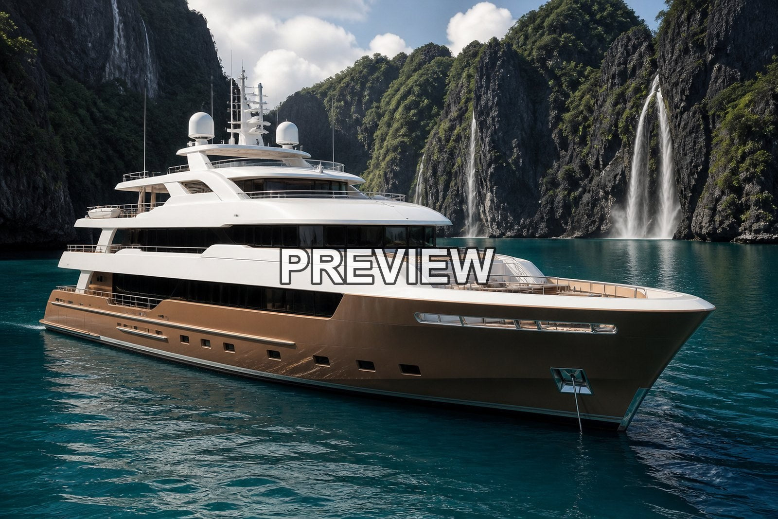 Luxury Yachts in Tropical Bays – 10 Desktop & Phone Wallpaper Bundle – preview 9