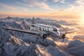 Retro Passenger Planes over Mountains – 10 Desktop & Phone Wallpaper Bundle – preview 1