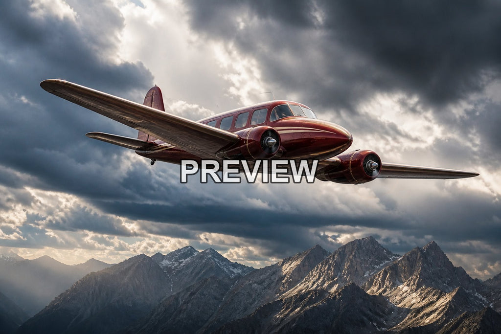 Retro Passenger Planes over Mountains – 10 Desktop & Phone Wallpaper Bundle – preview 8
